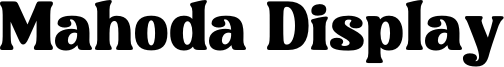 Mahoda Display Font