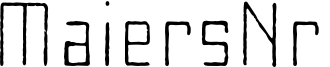 Maiers_Nr8_Leicht.otf