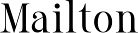 Mailton Font