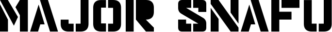 Major Snafu Font