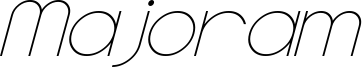 Majoram Italic.otf
