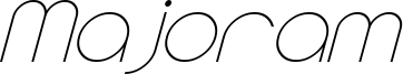 Majoram Sans Italic.otf