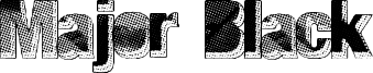 Major Black Font