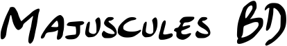 Majuscules BD Font