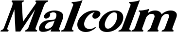 Malcolm Italic.otf