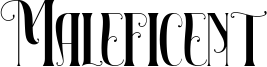 Maleficent Font