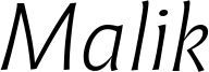 MalikTrial-LightItalic.ttf