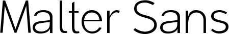 Malter_Sans_Light Demo.otf