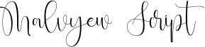 Malvyew Script Font