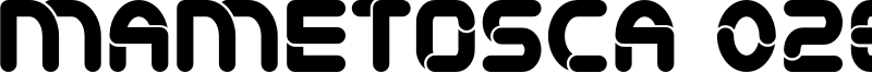 Mametosca 026 Font