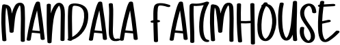 Mandala Farmhouse Font