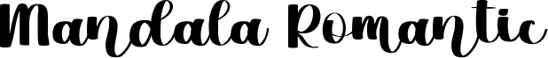 Mandala Romantic Font