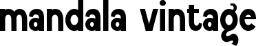 mandala vintage Font