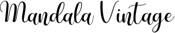 Mandala Vintage Font