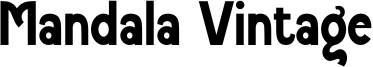 Mandala Vintage Font