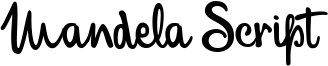 Mandela Script Font
