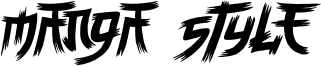 Manga Style Font