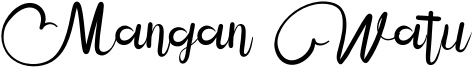 Mangan Watu Font