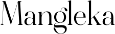 Mangleka Font