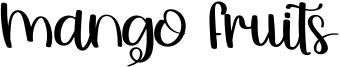 Mango Fruits Font