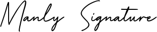 Manly Signature Font