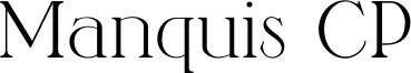 Manquis CP Font