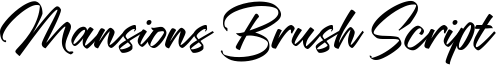 Mansions Brush Script Font