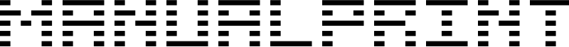 ManualPrint Font