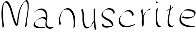 Manuscrite Font