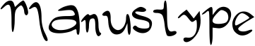 Manustype Font