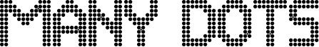 Many Dots Font
