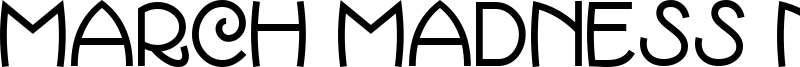 March Madness NF Font