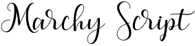 Marchy Script Font