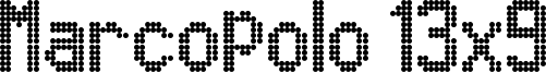 Marcopolo 13x9 Font