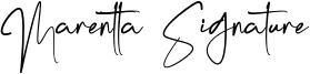 Marentta Signature Font