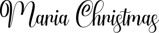 Maria Christmas Font