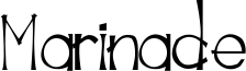 Marinade Font
