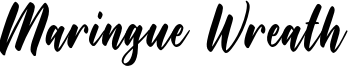 Maringue Wreath Font