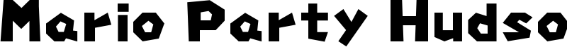 Mario Party Hudson Font