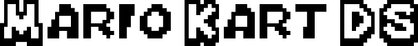 Mario Kart DS Font