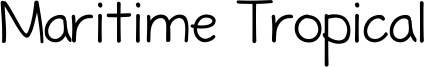 Maritime Tropical Font