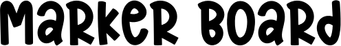 Marker Board Font