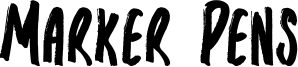 Marker Pens Font
