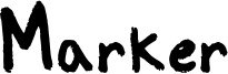 Marker Font