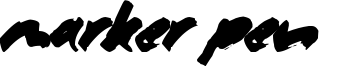 Marker Pen  Font