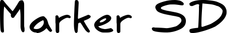 Marker SD Font