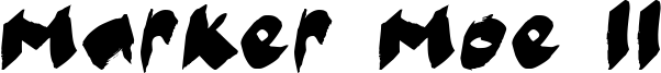 Marker Moe II Font