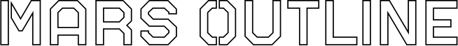 Mars Outline Font