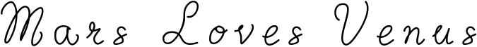 Mars Loves Venus Font
