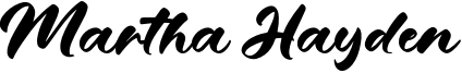 Martha Hayden Font